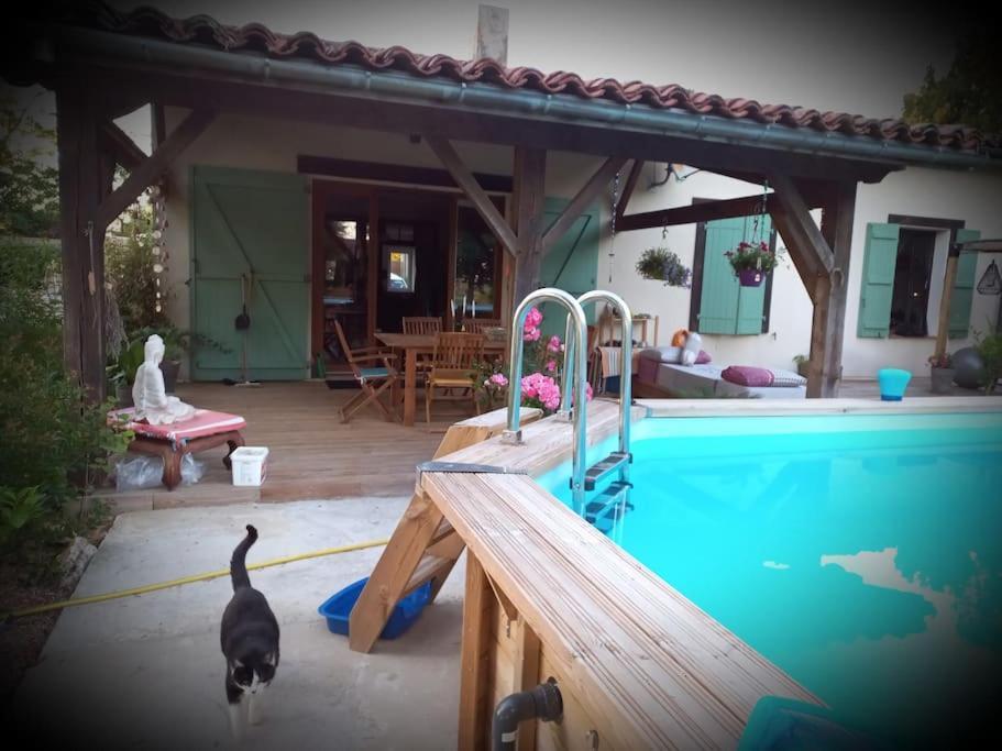 Maison Avec Piscine Proche Des Thermes Mauleon-D'armagnac المظهر الخارجي الصورة