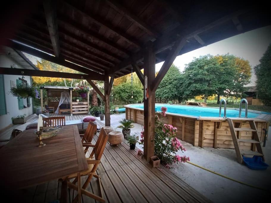 Maison Avec Piscine Proche Des Thermes Mauleon-D'armagnac المظهر الخارجي الصورة